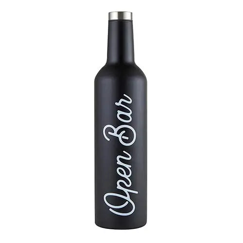 Stainless Steel Wine Bottle - Open Bar- Gifts For Wine Lovers