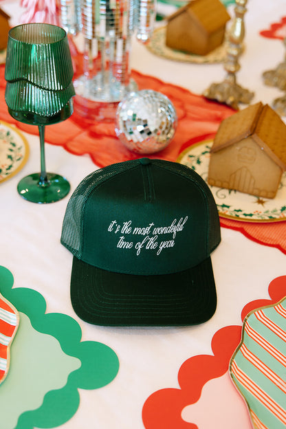 It's The Most Wonderful Time Of The Year Trucker Hat- Holiday Shop