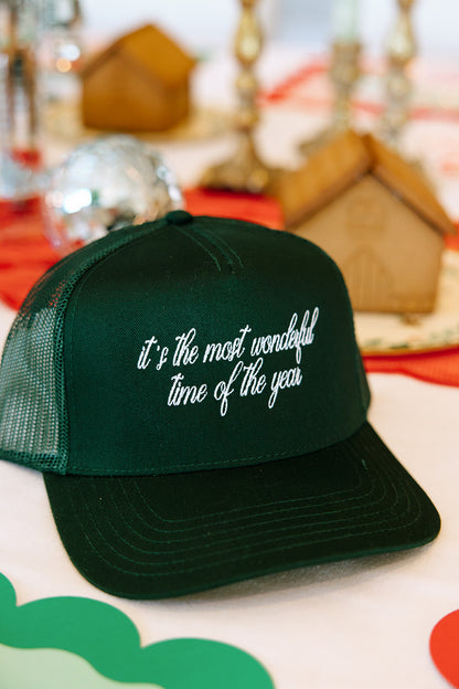 It's The Most Wonderful Time Of The Year Trucker Hat- Holiday Shop