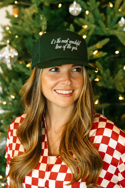 It's The Most Wonderful Time Of The Year Trucker Hat- Holiday Shop