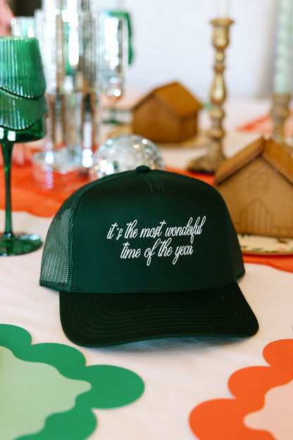 It's The Most Wonderful Time Of The Year Trucker Hat- Holiday Shop