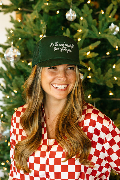 It's The Most Wonderful Time Of The Year Trucker Hat- Holiday Shop