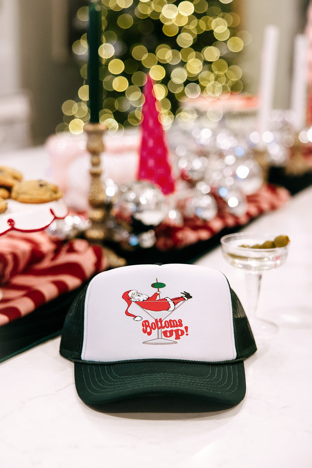 Bottoms Up Trucker Hat- Holiday Shop