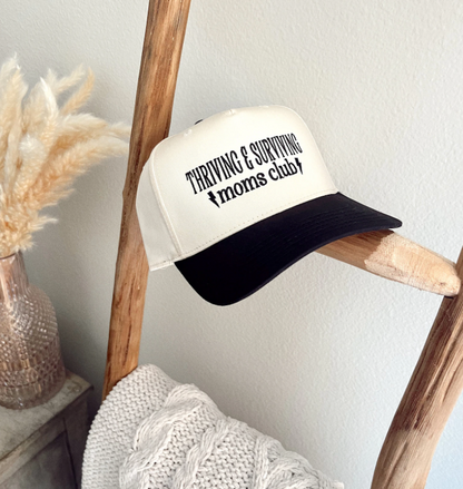 Thriving & Surviving Moms Club Embroidered Trucker Hat- Gifts For Moms