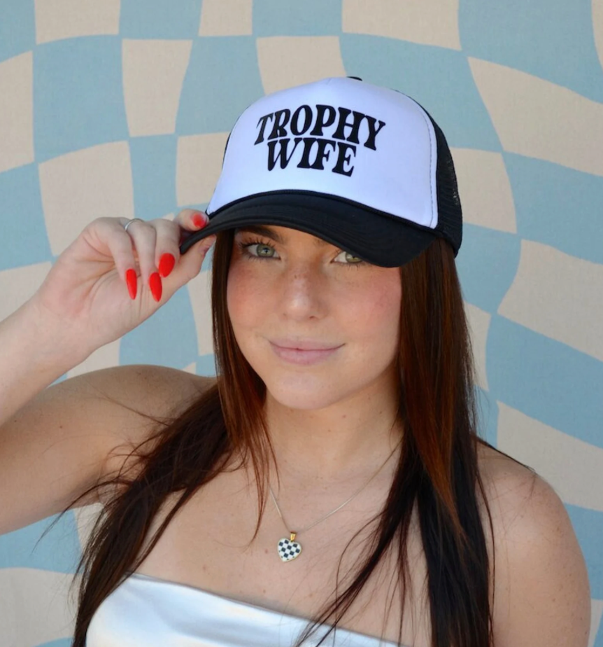 Trophy Wife Trucker Hat- Gifts For Moms