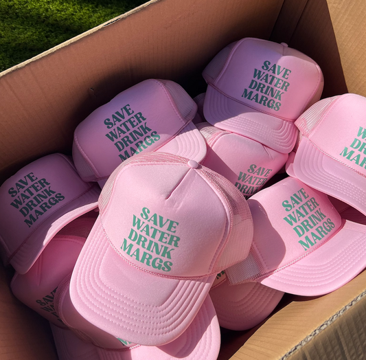 Save Water Drink Margs Trucker Hat- Gifts For Her