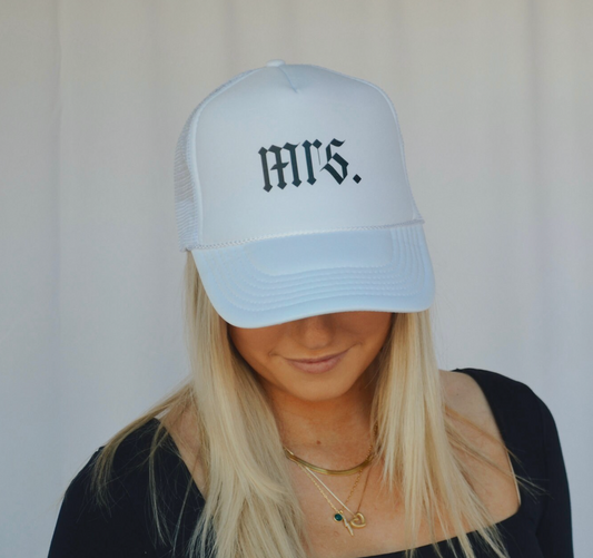 Mrs. Trucker Hat- Bridal Collection