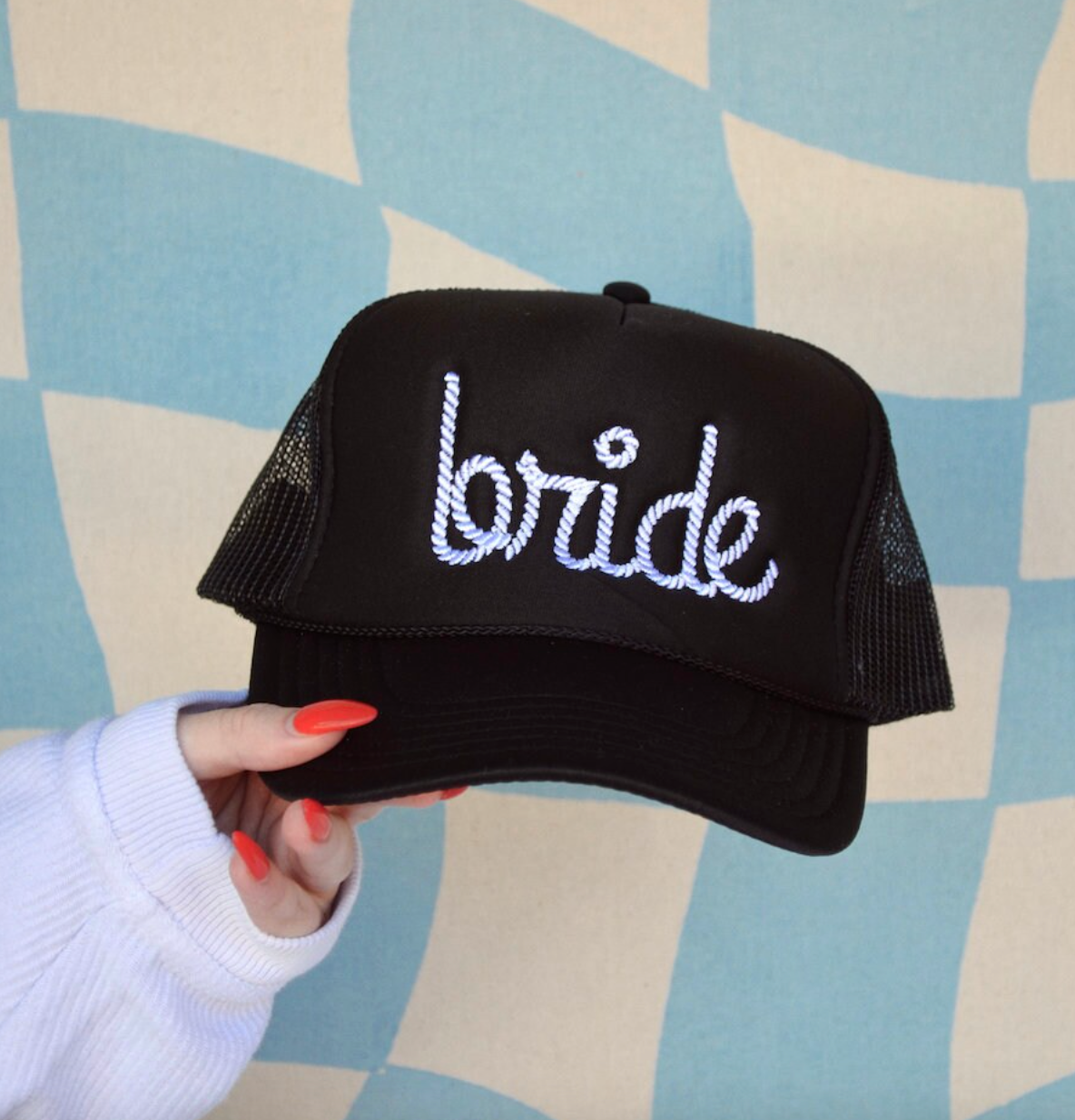 Bride Rope Trucker Hat- Bridal Collection