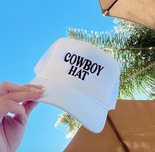 Cowboy Hat Embroidered Trucker Hat- Best Sellers