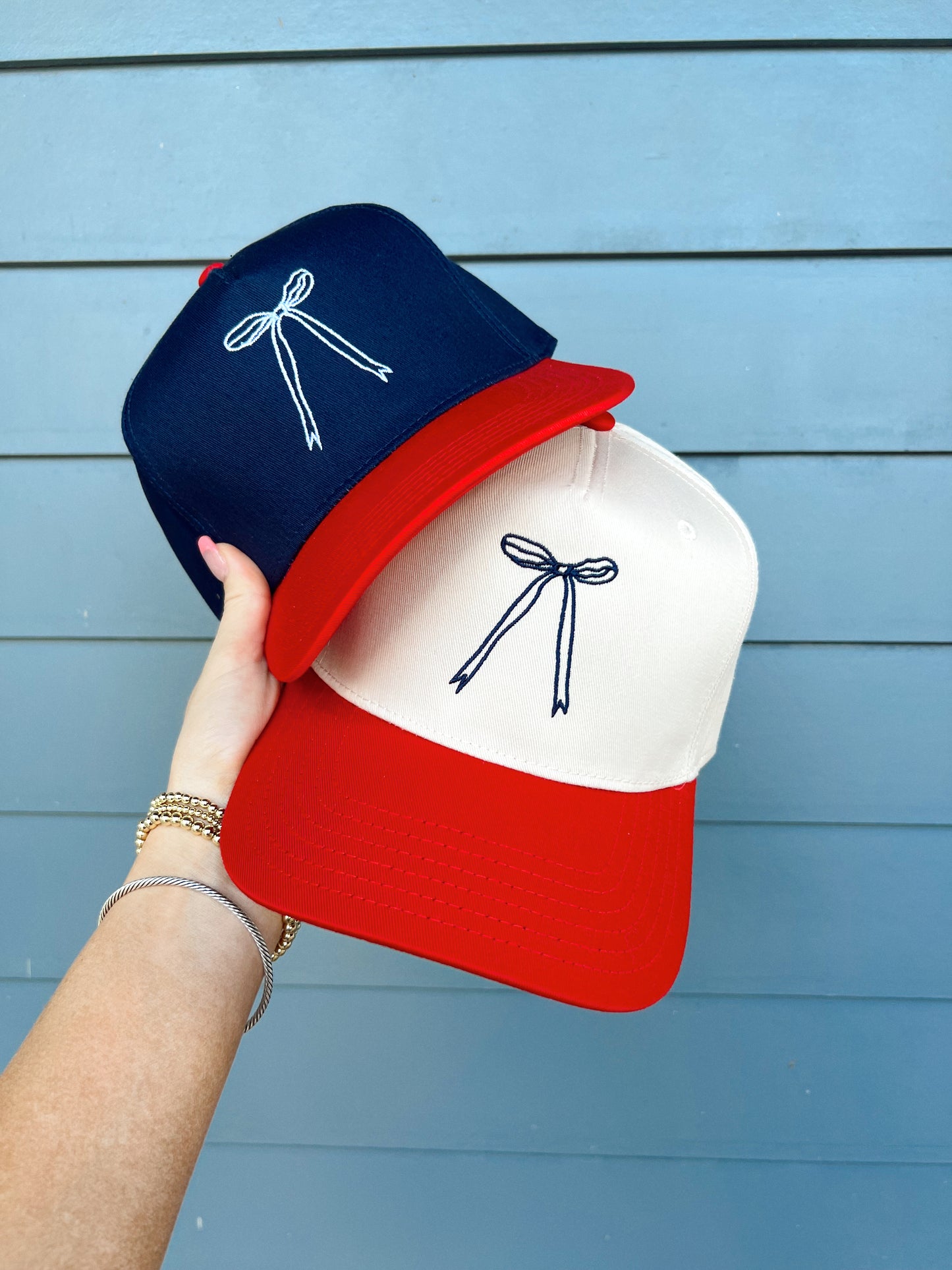 USA Bow Embroidered Hat