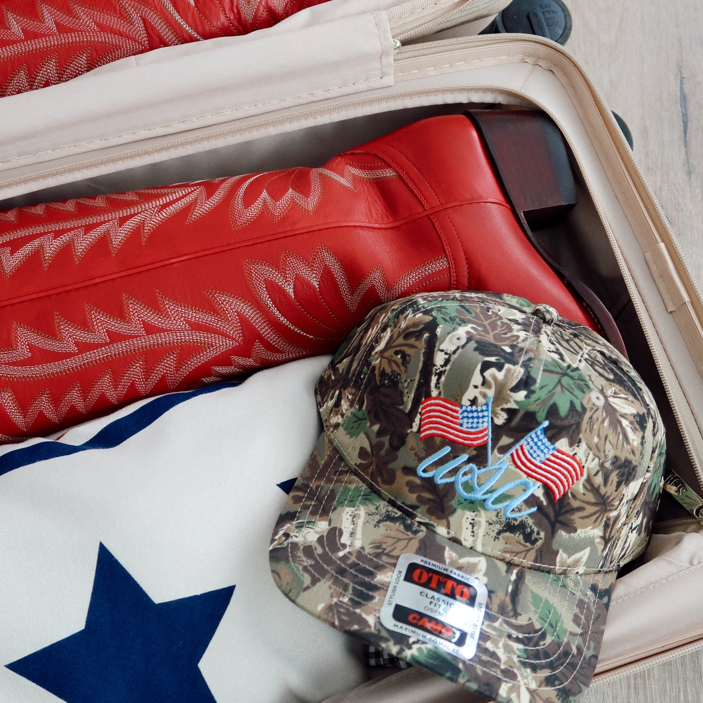 USA Camo Embroidered Hat