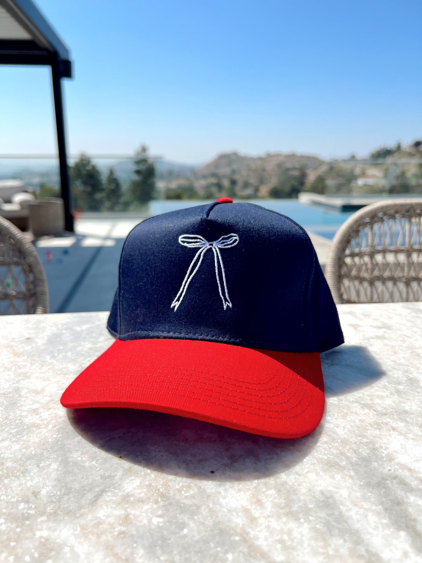 USA Bow Embroidered Hat