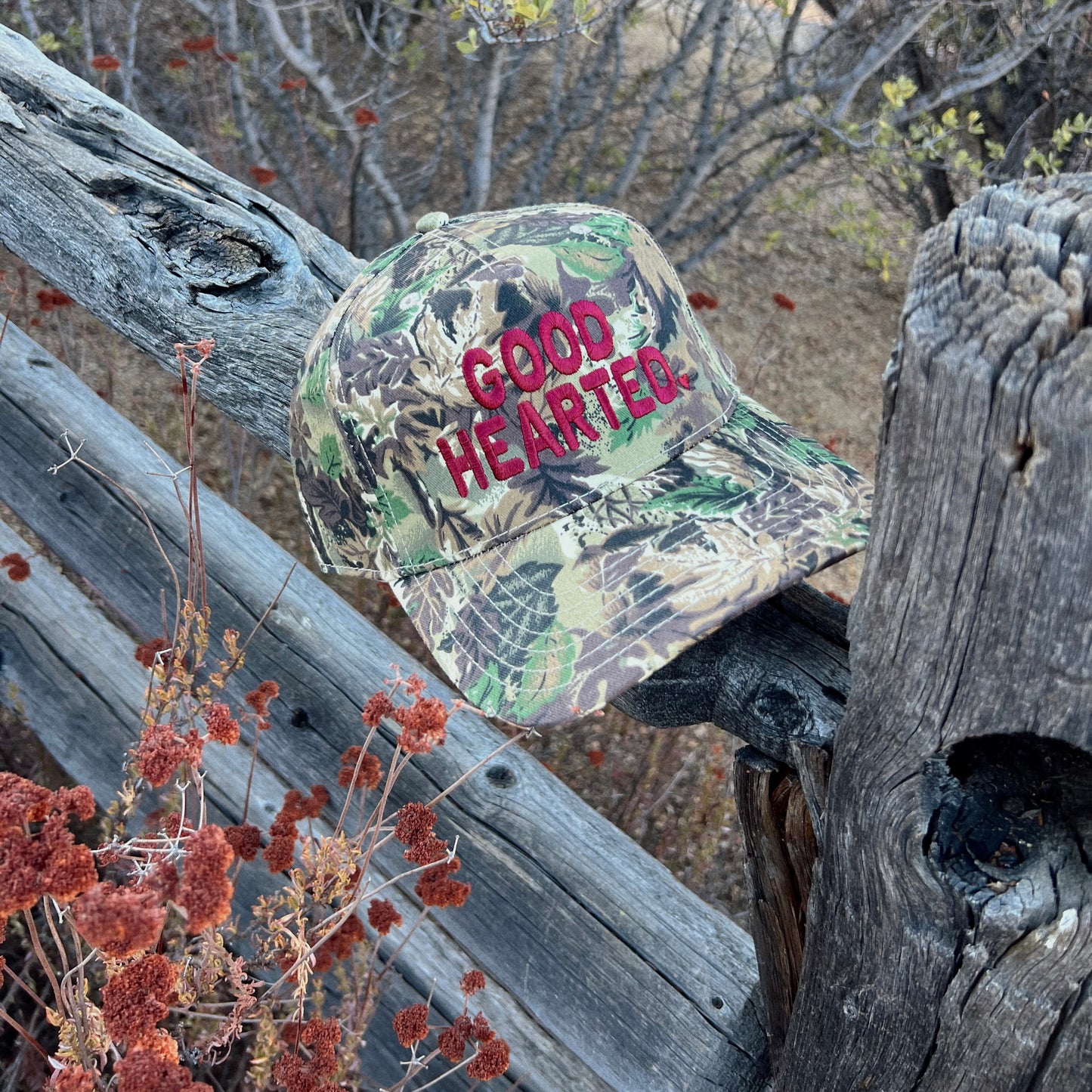 Good Hearted Camo Hat 