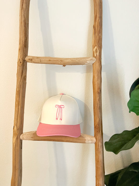 Pink Bow Trucker Hat