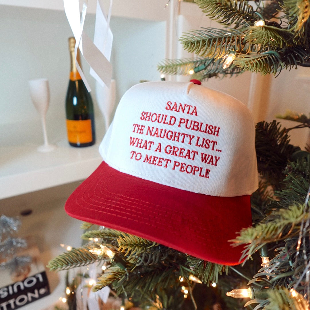 Santa Should Publish The Naughty List Trucker Hat- Holiday Shop