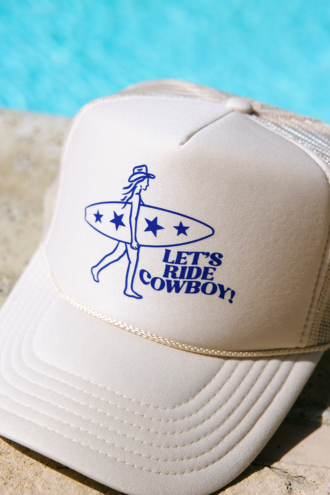 Let's Ride Cowboy Foam Trucker Hat